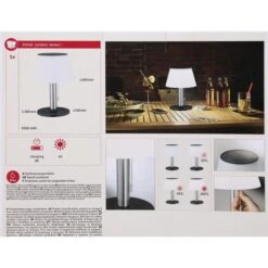 Paulmann Schreibtischlampe Lillesol LED, IP44, Dimmbar, Mit Standfuß, Mit Akku, Solar -Wohnmöbel Gemischtwaren Geschäft 0302f1ab0b3073638a10808d3db9625521978261 schreibtischlampe paulmann lillesol led