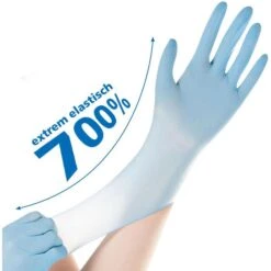 Franz-Mensch Einmalhandschuhe Safe Super Stretch, Nitril, Puderfrei, Blau, 100 Stück, Größe XS -Wohnmöbel Gemischtwaren Geschäft 03d3e5e3bafff78935fda510af4bfb64096ff574 einmalhandschuhe franz mensch safe super stretch