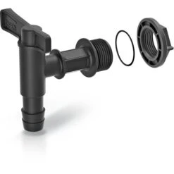 Prosperplast Regentonne Aquacan, 440 Liter, Rund, Grau, Mit Deckel, Auslaufhahn -Wohnmöbel Gemischtwaren Geschäft 04ba4ec5b206e1917cc65a7eccf5c34d6ae35133 regentonne prosperplast aquacan 440 liter