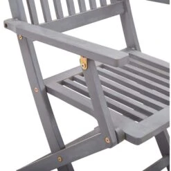 VidaXL Gartenstuhl 46334, Holz, Hochlehner, Grau, Klappbar, 4 Stück -Wohnmöbel Gemischtwaren Geschäft 06a5ce01d5f9744ae419254a4a099192912d142e gartenstuhl vidaxl 46334 holz