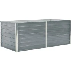 VidaXL Hochbeet 47011, Grau, 160 X 80 X 45 Cm, Verzinkter Stahl