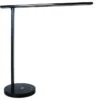 Unilux Schreibtischlampe Diva Schwarz, Dimmbar, USB, Qi-Ladegerät, Mit Standfuß