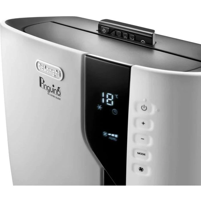DeLonghi Klimagerät PAC EX100 Silent, 40m², Mobil Luftentfeuchter Ventilator Timer 10000 BTU/h 4 DeLonghi Klimagerät PAC EX100 Silent, 40m², Mobil Luftentfeuchter Ventilator Timer 10000 BTU/h – Bild 3