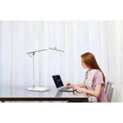 Unilux Schreibtischlampe Pureline LED, Standfuß, Dimmbar, Lichtsensor -Wohnmöbel Gemischtwaren Geschäft 0f60b2132463887fab459763e8db423c1aa713cf schreibtischlampe unilux pureline led