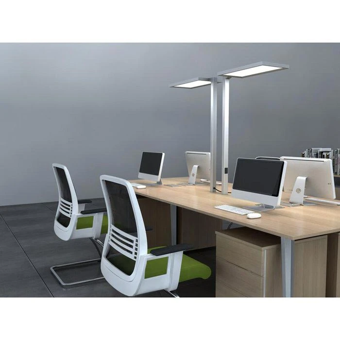 LEDmaxx Schreibtischlampe Luka Up & Down LED, Tischklemme, Dimmbar, Lichtsensor, Weiß 4 LEDmaxx Schreibtischlampe Luka Up & Down LED, Tischklemme, Dimmbar, Lichtsensor, Weiß – Bild 2