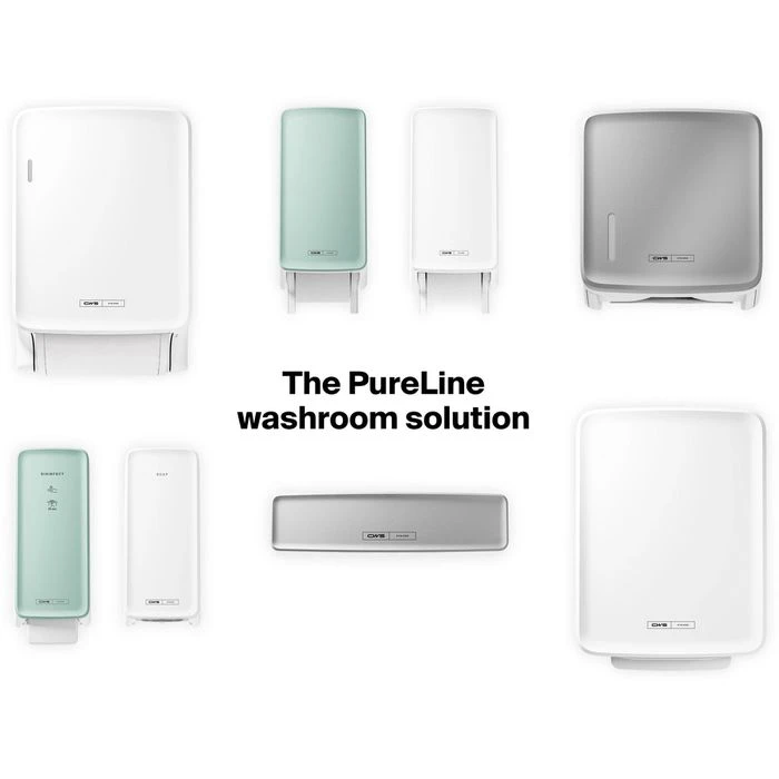 CWS Toilettenpapierspender PureLine Toilet Paper, 1700347, Mit Panel, Für 2 Kleinrollen, Weiß 4 CWS Toilettenpapierspender PureLine Toilet Paper, 1700347, Mit Panel, Für 2 Kleinrollen, Weiß – Bild 2