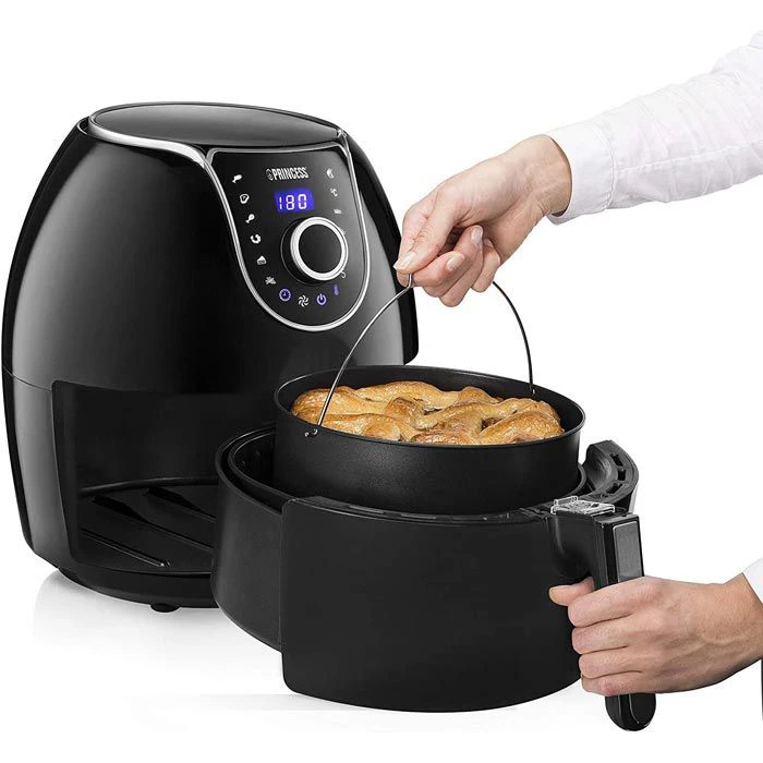 Princess Fritteuse XXL 182055 Heißluftfritteuse, 1700 Watt, Aerofryer, Ohne Öl, Für 5,2 Liter 4 Princess Fritteuse XXL 182055 Heißluftfritteuse, 1700 Watt, Aerofryer, Ohne Öl, Für 5,2 Liter – Bild 2