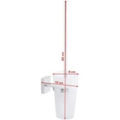 Tesa WC-Bürste Klaam, Weiß / Chrom, Bürstenhalter Aus Glas, Zur Wandmontage 11 Tesa WC-Bürste Klaam, Weiß / Chrom, Bürstenhalter Aus Glas, Zur Wandmontage -Wohnmöbel Gemischtwaren Geschäft 13960992bf060a4aeab8dab61afbe87977cb3b3f wc buerste tesa klaam weiss chrom