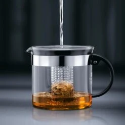 Bodum Tee-Kanne Bistro Nouveau 1875-01 Glas, Mit Kunststoff-Sieb, Schwarz, 1,0 L -Wohnmöbel Gemischtwaren Geschäft 14df7e23e5bb905f2af1e60b6de1479541596f50 tee kanne bodum bistro nouveau 1875 01 glas