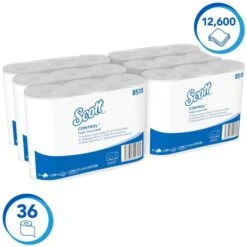 Kimberly-Clark Scott Toilettenpapier Control 8518, 3-lagig, Tissue, 350 Blatt, 36 Rollen 12 Kimberly-Clark Scott Toilettenpapier Control 8518, 3-lagig, Tissue, 350 Blatt, 36 Rollen -Wohnmöbel Gemischtwaren Geschäft 153e82430cf4bfcf6a71715aafbff4c3fabaf17e toilettenpapier scott control 8518