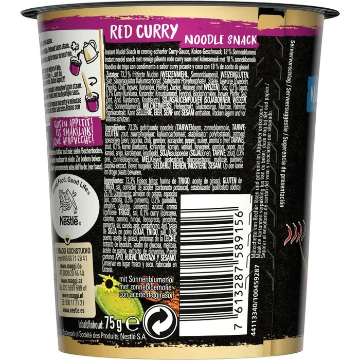 Maggi Fertiggericht Magic Asia Saucy Noodles, Red Curry, Je 75g, 8 Stück 7 Maggi Fertiggericht Magic Asia Saucy Noodles, Red Curry, Je 75g, 8 Stück – Bild 5