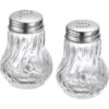 Westmark Salz-und-Pfefferstreuer Berlin 65362270, Set, Aus Glas / Edelstahl, Transparent