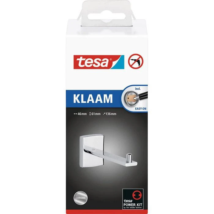 Tesa Toilettenpapierspender Klaam, 40271, Ohne Bohren, Ersatzrollenhalter, Für 1 Kleinrolle 6 Tesa Toilettenpapierspender Klaam, 40271, Ohne Bohren, Ersatzrollenhalter, Für 1 Kleinrolle – Bild 4