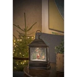 Konstsmide Weihnachtslaterne 2886-000 LED, 25 X 17,5 Cm HxB, Mit Schneefall, Braun -Wohnmöbel Gemischtwaren Geschäft 1cec9136faac38cec4002aedcef20273baaa679e laterne konstsmide 2886 000 mit led licht