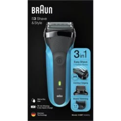 Braun Elektrorasierer Series 3 310BT Shave & Style, Für Herren, Wet & Dry, Mit Trimmer, Schwarz/blau -Wohnmöbel Gemischtwaren Geschäft 1d8e94c9997964868ff5724d959a0e7168002c58 elektrorasierer braun series 3 310bt shave und style