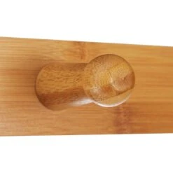 Relaxdays Garderobenständer 10024984, Mit 2 Ablagen & 4 Haken, Bambus, Natur / Weiß -Wohnmöbel Gemischtwaren Geschäft 2398d422b3e82070160cf1afb68389d35416c2c2 garderobenstaender relaxdays 10024984