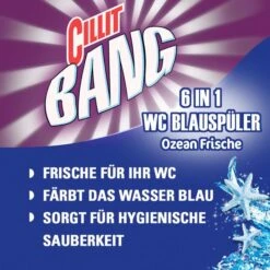 Cillit-Bang WC-Duftspüler 6 In 1 Blauspüler, Ozean Frische, Im Korb, 3 Stück -Wohnmöbel Gemischtwaren Geschäft 25c6f9c2d213f006e04714c0cba6cc9f4d4d236b wc duftspueler cillit bang 6 in 1 blauspueler ozean