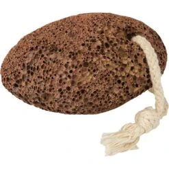 Croll&Denecke Bimsstein 20236 Vulkanstein Dunkel, Hornhautentferner, Braun, Mit Kordel