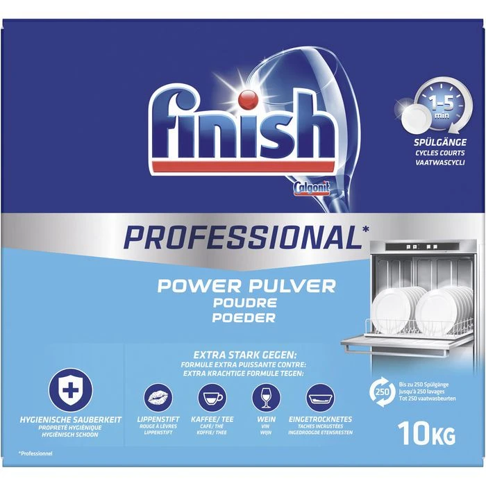 Finish Spülmaschinenpulver Calgonit Professional, Geschirr-Reiniger, Power Pulver, 10 Kg 4 Finish Spülmaschinenpulver Calgonit Professional, Geschirr-Reiniger, Power Pulver, 10 Kg – Bild 2