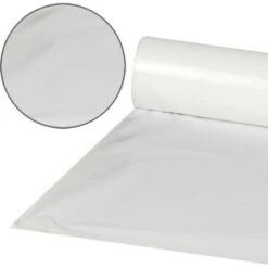 Papstar Tischtuchrolle 10589, Weiß, Folie, Abwaschbar, 0,8m X 50m