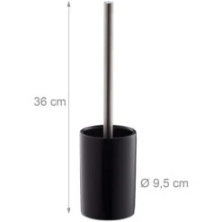 Relaxdays WC-Bürste Schwarz, Bürstenhalter Aus Keramik -Wohnmöbel Gemischtwaren Geschäft 3025308d160760fad8b199fe1387c003aeef765a wc buerste relaxdays schwarz