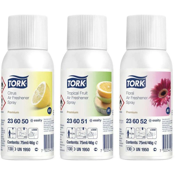 Tork Raumduft Elevation Starter Pack, A1, 972000, Starterset, 3x 75ml, Zitrus, Frucht, Blüten 6 Tork Raumduft Elevation Starter Pack, A1, 972000, Starterset, 3x 75ml, Zitrus, Frucht, Blüten – Bild 4
