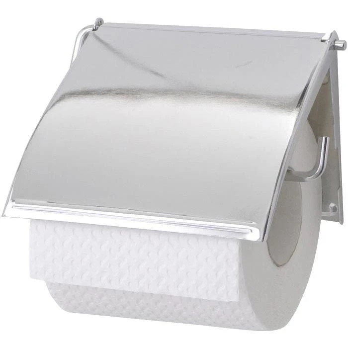 Wenko Toilettenpapierspender Cover 18265100, Metall, Für 1 Kleinrolle, Mit Abdeckung, Silber 3 Wenko Toilettenpapierspender Cover 18265100, Metall, Für 1 Kleinrolle, Mit Abdeckung, Silber