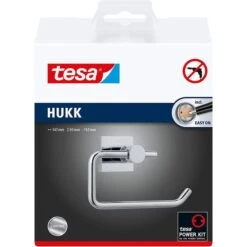 Tesa Toilettenpapierspender Hukk, 40246, Ohne Bohren, Metall, Für 1 Kleinrolle, Silber -Wohnmöbel Gemischtwaren Geschäft 360b84afed5a9f04f2294ffd0b4e8bc9ba4697d6 toilettenpapierspender tesa hukk 40246