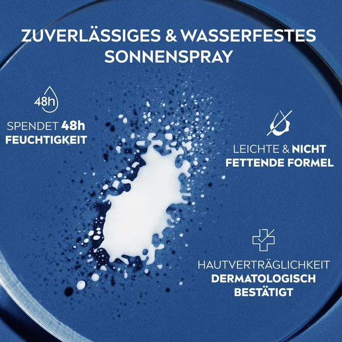 Nivea Sonnencreme Sun Schutz & Pflege, LSF 30, Sonnenspray, Wasserfest, 200ml 5 Nivea Sonnencreme Sun Schutz & Pflege, LSF 30, Sonnenspray, Wasserfest, 200ml – Bild 3