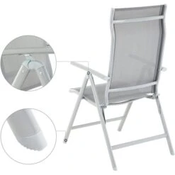 Songmics Gartenstuhl GCB02GY, Kunststoff, Hochlehner, Verstellbar, Grau, Klappbar -Wohnmöbel Gemischtwaren Geschäft 361eee654c075494ccfa95d72857943e2bb5275b gartenstuhl songmics gcb02gy kunststoff