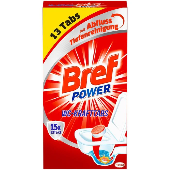 Bref WC-Reiniger Power 6x Effekt WC-Krafttabs, 12 Tabs 3 Bref WC-Reiniger Power 6x Effekt WC-Krafttabs, 12 Tabs
