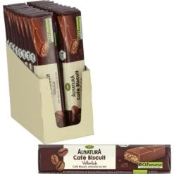 Alnatura Schokoriegel Cafe Biscuit, BIO, 600g, Je 37,5g, 16 Riegel