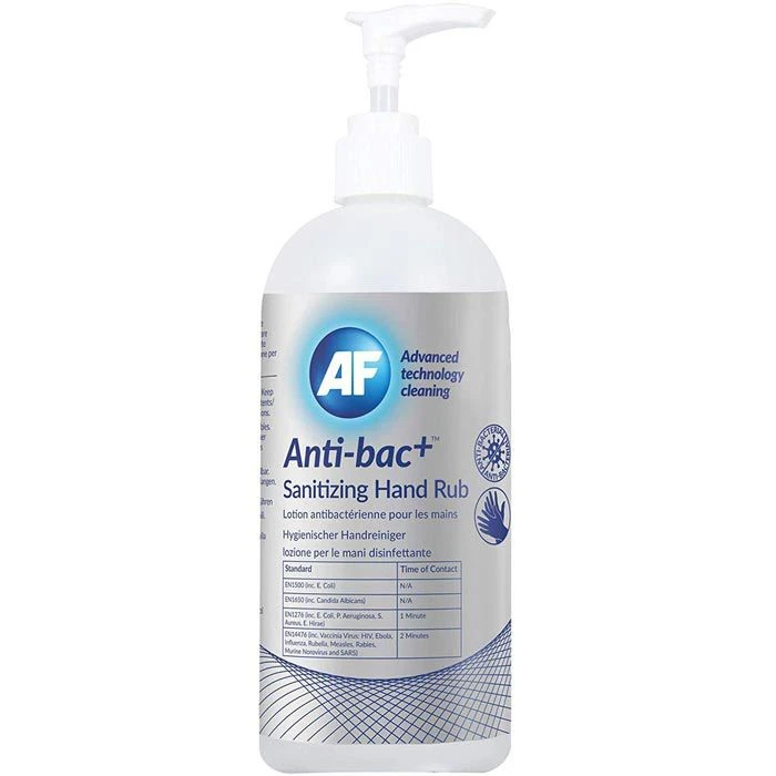 AF Anti-bac+, ABHHR500, Händedesinfektionsgel, Sanitizing Hand Rub, 500ml, Desinfektionsmittel 3 AF Anti-bac+, ABHHR500, Händedesinfektionsgel, Sanitizing Hand Rub, 500ml, Desinfektionsmittel