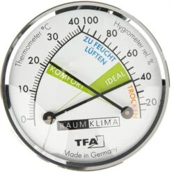 TFA Thermo-Hygrometer 45.2024 Analog, Verchromt 9 TFA Thermo-Hygrometer 45.2024 Analog, Verchromt -Wohnmöbel Gemischtwaren Geschäft 3a5f1e0d2a49b051751ac4561016e6ece001ca49 thermo hygrometer tfa 45.2024 innen