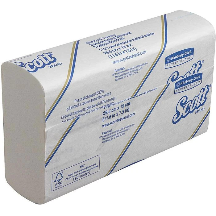 Scott Papierhandtücher Slimfold 5856, Weiß, 1-lagig, Slimfold-Falz, 19 X 29,5 Cm, 1760 Stück 5 Scott Papierhandtücher Slimfold 5856, Weiß, 1-lagig, Slimfold-Falz, 19 X 29,5 Cm, 1760 Stück – Bild 3