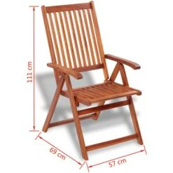 VidaXL Gartenstuhl 41820, Holz, Hochlehner, Braun, Klappbar, Armlehnen, 2 Stück -Wohnmöbel Gemischtwaren Geschäft 3d9ec639389c48983170145931ccd88a66434f7b gartenstuhl vidaxl 41820 holz
