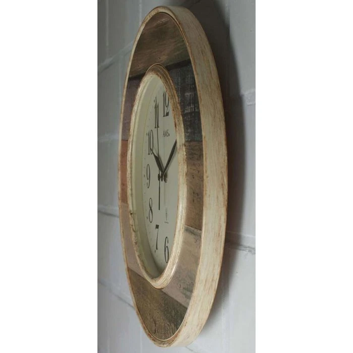 AMS Wanduhr 5975 Funkuhr, Ø 35 Cm, Holz 6 AMS Wanduhr 5975 Funkuhr, Ø 35 Cm, Holz – Bild 4