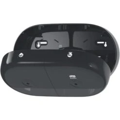 Tork Toilettenpapierspender SmartOne Mini, 682008, T9, Kunststoff, Für 2 Jumbo Rollen, Schwarz -Wohnmöbel Gemischtwaren Geschäft 43f82deb655979f92909d807f2f26f9a08342af1 toilettenpapierspender tork smartone mini 682008