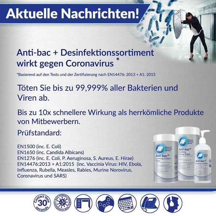 AF Anti-bac+, ABHHR500, Händedesinfektionsgel, Sanitizing Hand Rub, 500ml, Desinfektionsmittel 6 AF Anti-bac+, ABHHR500, Händedesinfektionsgel, Sanitizing Hand Rub, 500ml, Desinfektionsmittel – Bild 4