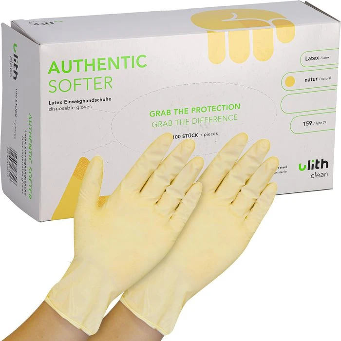 Ulith Latex Natur Puderfrei Gr.M Einmalhandschuhe, 100 Stück 3 Ulith Latex Natur Puderfrei Gr.M Einmalhandschuhe, 100 Stück