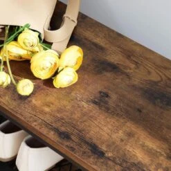 Vasagle Garderobenständer HSR45BX, Vintage, Mit 10 Haken, Metall / Holz, Schwarz / Braun -Wohnmöbel Gemischtwaren Geschäft 455e7cf8c44cb22d282d14a0609a3d344051ede9 garderobenstaender vasagle hsr45bx vintage