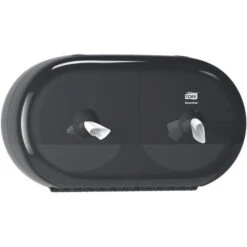 Tork Toilettenpapierspender SmartOne Mini, 682008, T9, Kunststoff, Für 2 Jumbo Rollen, Schwarz -Wohnmöbel Gemischtwaren Geschäft 45fd402637523bf7ba69aed1af4e08834c3e0ec0 toilettenpapierspender tork smartone mini 682008