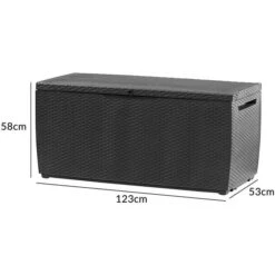Keter Auflagenbox Rattan Style Capri, Polyrattan, Anthrazit, 123 X 57 X 52cm, Mit Rollen -Wohnmöbel Gemischtwaren Geschäft 4898d75e8bdcd39e4cc7645b09caff2ed7749cb2 auflagenbox keter rattan style capri polyrattan