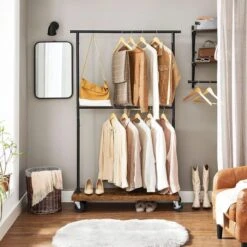 Vasagle Garderobenständer RGR111B01, Vintage, Rollen & Ablage, Ausziehbar, Metall / Holz, Braun 17 Vasagle Garderobenständer RGR111B01, Vintage, Rollen & Ablage, Ausziehbar, Metall / Holz, Braun -Wohnmöbel Gemischtwaren Geschäft 4b356751634a789f5028a4db4b04e793d19cd817 garderobenstaender vasagle rgr111b01 vintage