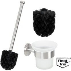 Bremermann WC-Bürste WC-Garnitur PIAZZA, Weiß, Bürstenhalter Aus Glas, Zur Wandmontage -Wohnmöbel Gemischtwaren Geschäft 4c76b51ebbfd0480e71938d728bcf42551f39d2d wc buerste bremermann wc garnitur piazza weiss