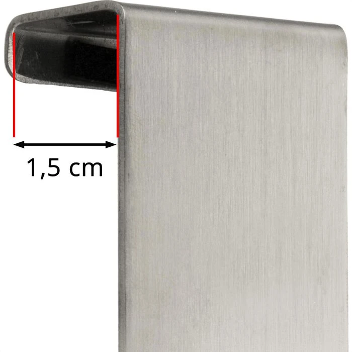 Böttcher-AG Kleiderhaken Für Die Tür, Edelstahl, Silber, 2 Haken, 4 Stück 6 Böttcher-AG Kleiderhaken Für Die Tür, Edelstahl, Silber, 2 Haken, 4 Stück – Bild 4