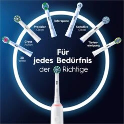 Oral B Oral-B Elektrische-Zahnbürste Pro 3 3000, Weiß, Cross Action, 3 Putzmodi, Inkl. 2 Aufsteckbürsten -Wohnmöbel Gemischtwaren Geschäft 4e64d27bf70fd7f8adf6518f01a0bb7cbd69092f elektrische zahnbuerste oral b pro 3 3000 weiss