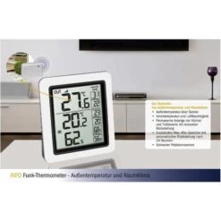 TFA Thermometer Info 30.3065.02 Innen/außen, Digital, Mit Hygrometer, Inkl. Funk-Sensor -Wohnmöbel Gemischtwaren Geschäft 4e80ff9465964413cdda9c61ff63ab829845c3fd thermo hygrometer tfa 30.3065.02 info funk