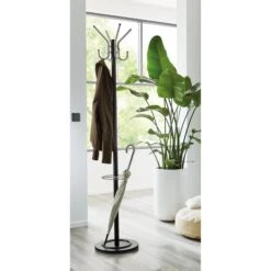 Haku-Möbel Garderobenständer 88599, Mit 8 Haken, Metall, Schwarz 8 Haku-Möbel Garderobenständer 88599, Mit 8 Haken, Metall, Schwarz -Wohnmöbel Gemischtwaren Geschäft 53b79e1f8d5796f7a12b2b6f9a5e4d7b09df46ee garderobenstaender haku moebel 88599