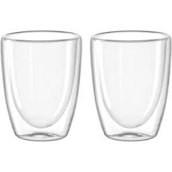 Leonardo Kaffeegläser Duo Becher 053060, Doppelwandig, 300ml, 2 Stück